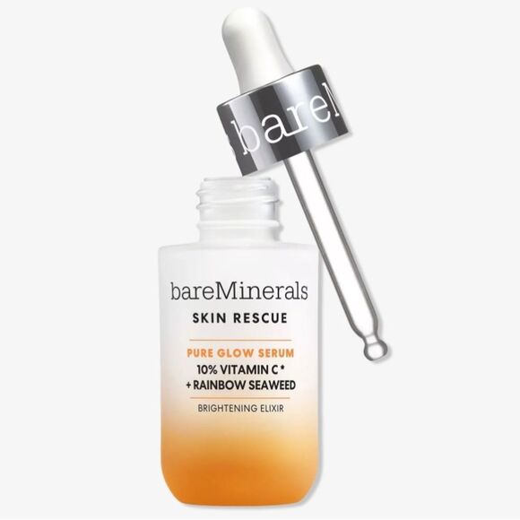 BARE MINERALS SKIN RESCUE Pure Glow Serum with 10% Vitamin C Complex New FullSz - Picture 1 of 8